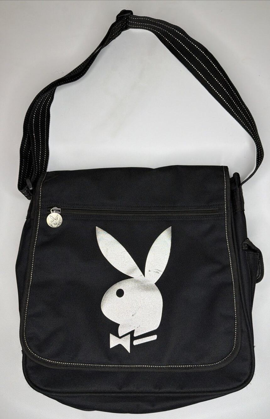 Y2K Playboy Messenger Bag Vintage Crossbody Bunny Graphic 2000s Streetwear